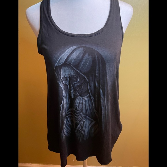 Outlaw Threadz Skeleton Tank Top - L - Picture 2 of 6